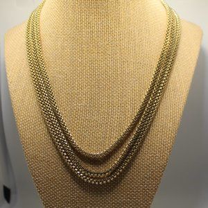 Vintage SAO Triple Chain Necklace